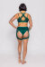 AMBR Designs Frame Highs Shorts Emerald