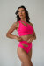 Pole Addict Top Mesmerised Neon Pink