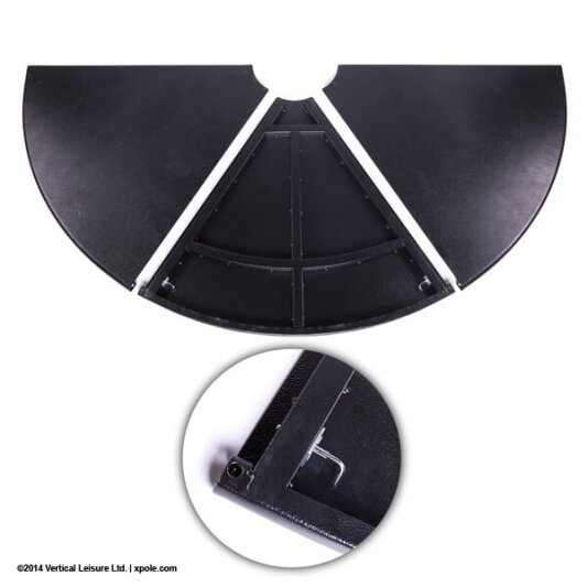 X-Pole Stage Base Plates 3 Pieces without Logo B-Stock