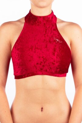 Dragonfly Top Lisette Velvet Red L